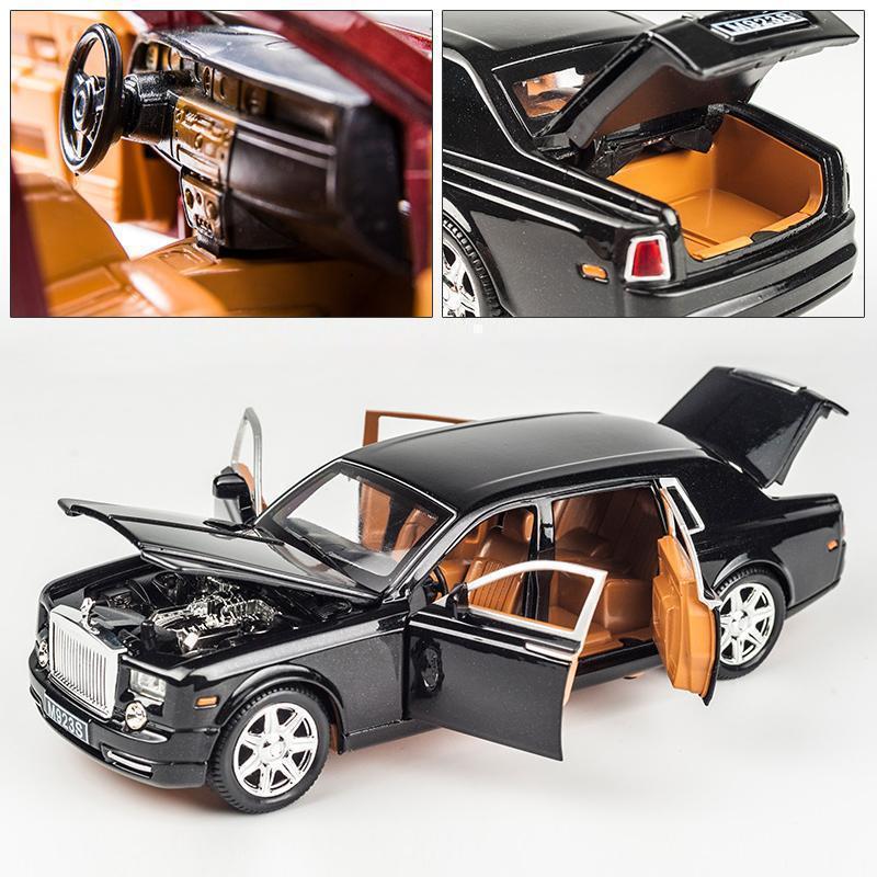Rolls-Royce Phantom 1:24 Alloy Diecast Model Car, Black or Red