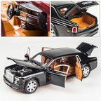 Rolls-Royce Phantom 1:24 Alloy Diecast Model Car, Black or Red