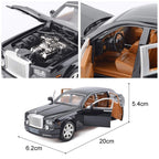 Rolls-Royce Phantom 1:24 Alloy Diecast Model Car, Black or Red