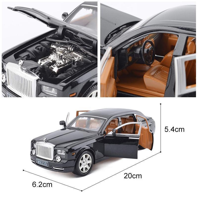 Rolls-Royce Phantom 1:24 Alloy Diecast Model Car, Black or Red