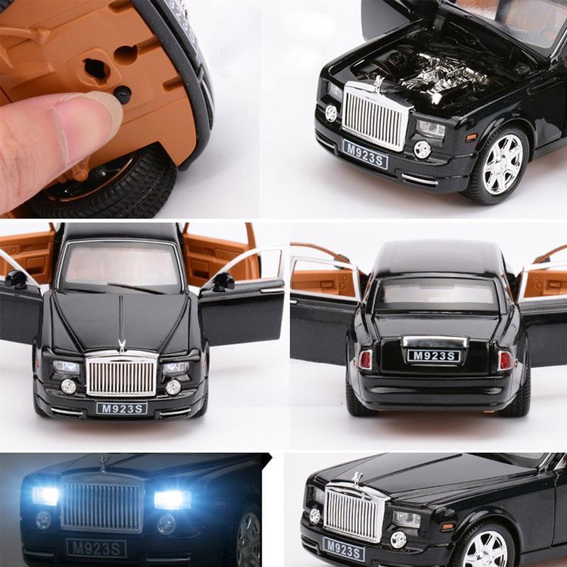 Rolls-Royce Phantom 1:24 Alloy Diecast Model Car, Black or Red