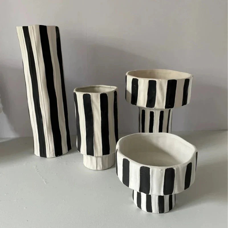 Rosina Striped Ashhurst Vase-Welvere