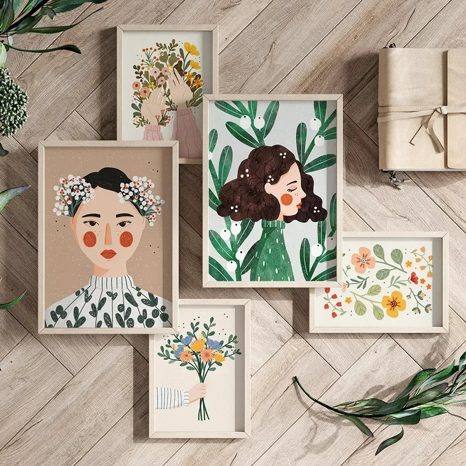 Rosio Fashion Girl Canvas Print-Welvere