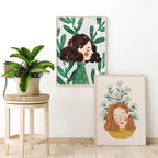Rosio Fashion Girl Canvas Print-Welvere