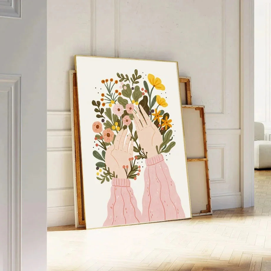 Rosio Fashion Girl Canvas Print-Welvere