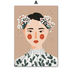 Rosio Fashion Girl Canvas Print-Welvere