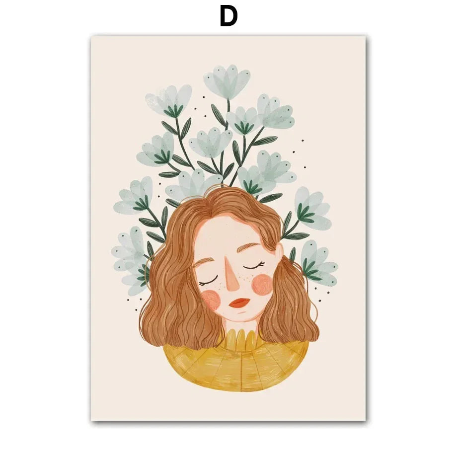 Rosio Fashion Girl Canvas Print-Welvere