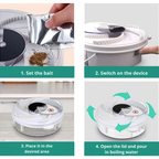 Rotating Fly Trap with Bait Stations and Catch Container