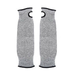 Cut-resistant Arm Guard Sleeves - Hppe Nylon, Light Grey, Industrial Use, view 2