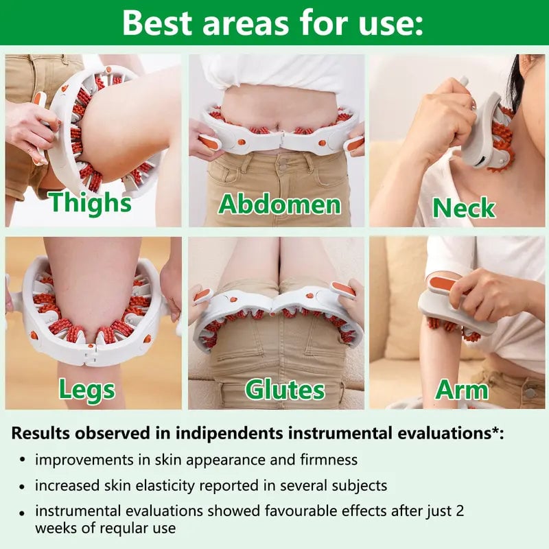 Sakerplus Cellulite Massage Roller with Adjustable Opening