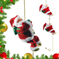 Santa Claus Musical Climbing Rope Christmas Decoration, 100 × 12 × 13cm