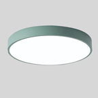Scandinavian Circular LED Ceiling Light, Metal, Acrylic and Wood