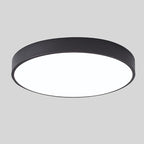 Scandinavian Circular LED Ceiling Light, Metal, Acrylic and Wood