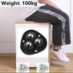 Self-Adhesive 360° Rotating Furniture Mover Wheel Rollers, 4 Pieces