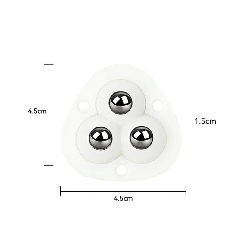 Self-Adhesive 360° Rotating Furniture Mover Wheel Rollers, 4 Pieces