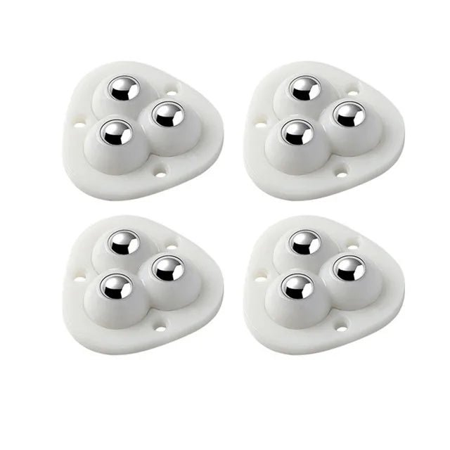 Self-Adhesive 360° Rotating Furniture Mover Wheel Rollers, 4 Pieces