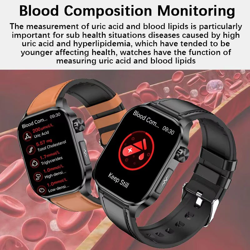 Senior Smartwatch with 2.04-Inch AMOLED Display and SOS Alert