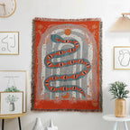 Serpent's Embrace Throw blanket-Welvere