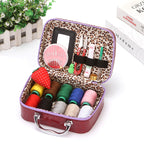 Portable Sewing Kit in Faux Leather Case - Croc Pattern, 20 x 14.5 x 7.5 cm, view 10