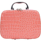 Portable Sewing Kit in Faux Leather Case - Croc Pattern, 20 x 14.5 x 7.5 cm, view 2