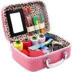 Portable Sewing Kit in Faux Leather Case - Croc Pattern, 20 x 14.5 x 7.5 cm, view 7