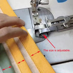 Double Fold Swing-Away Hemmer for Sewing Machines - 1.5 cm, 2.5 cm, Metal, view 5