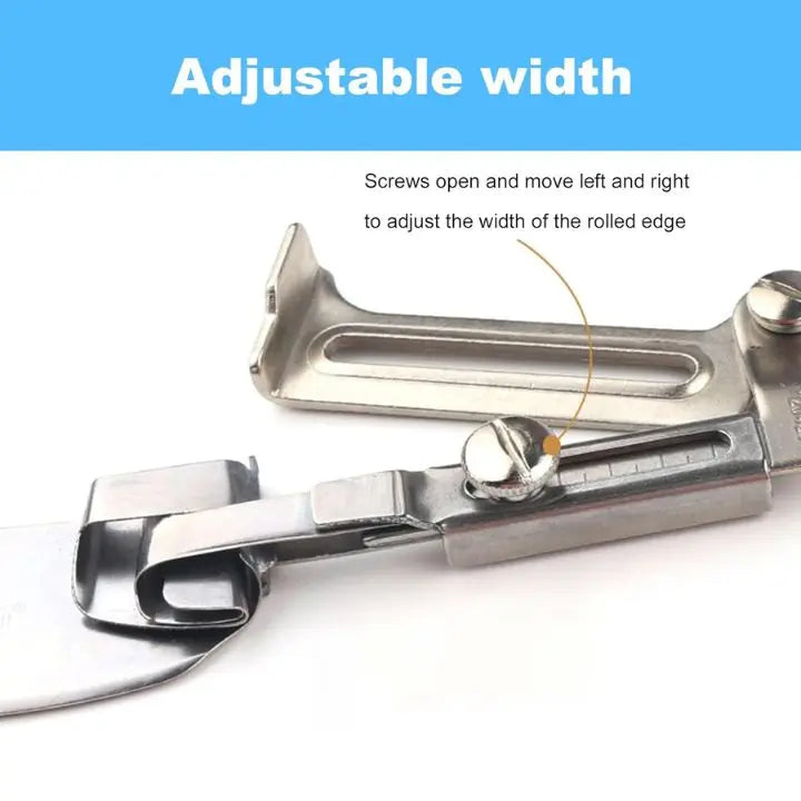 Double Fold Swing-Away Hemmer for Sewing Machines - 1.5 cm, 2.5 cm, Metal, view 8