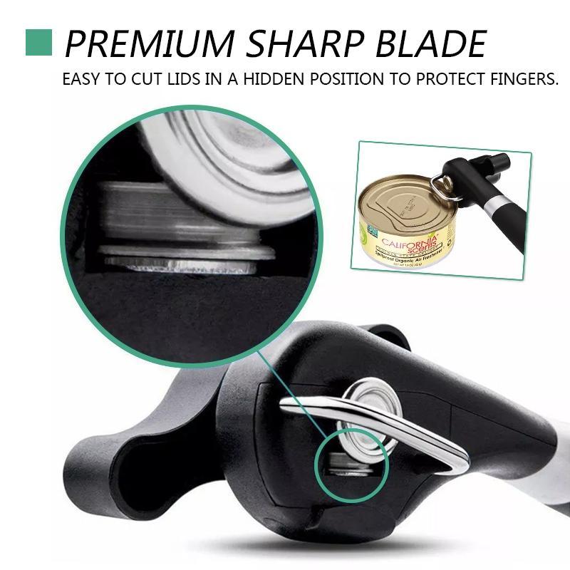 Side-Cutting Stainless Steel Can Opener, 21 x 6 x 4cm