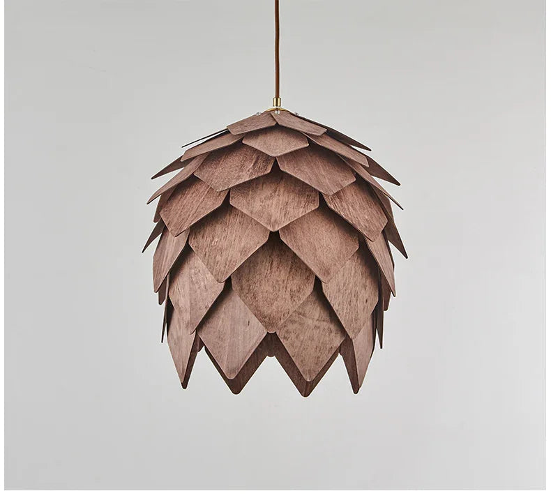 Signar Wood Pine Cone Chandelier-Welvere