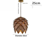 Signar Wood Pine Cone Chandelier-Welvere