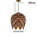 Signar Wood Pine Cone Chandelier-Welvere