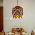 Signar Wood Pine Cone Chandelier-Welvere