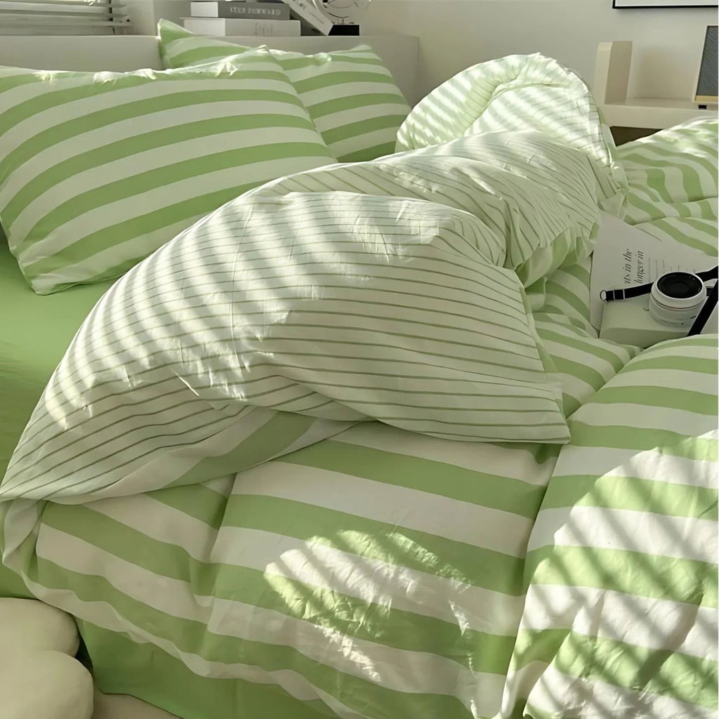 Signor Covemont Striped Bedding Set-Welvere