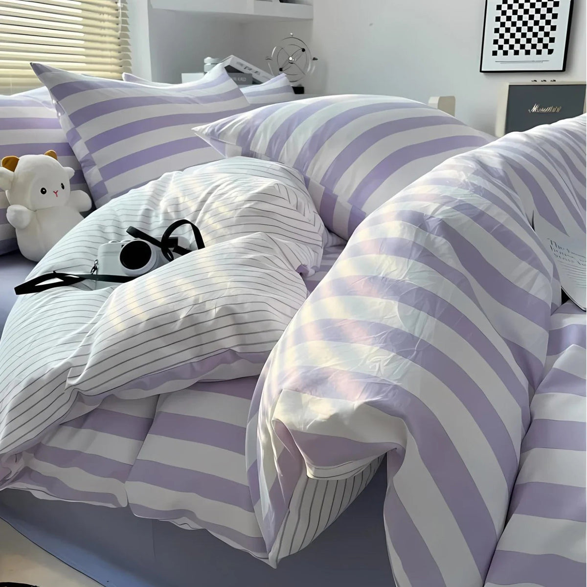Signor Covemont Striped Bedding Set-Welvere