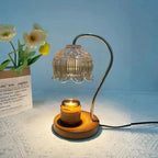 Silas Glass Candle Warmer Lamp-Welvere