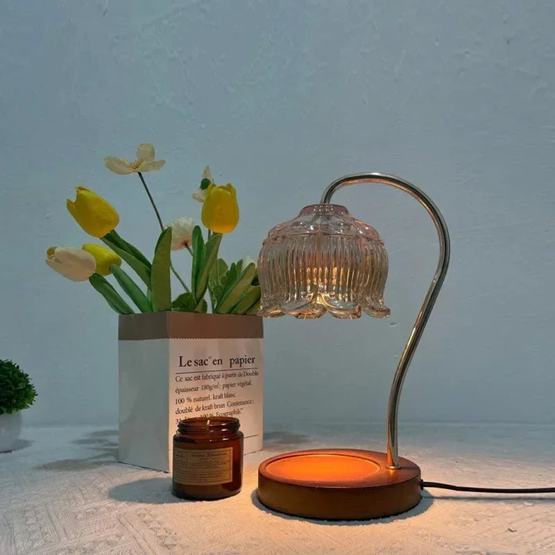 Silas Glass Candle Warmer Lamp-Welvere