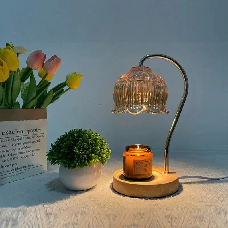 Silas Glass Candle Warmer Lamp-Welvere