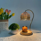 Silas Glass Candle Warmer Lamp-Welvere