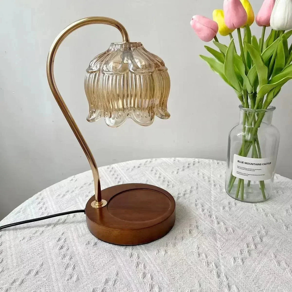 Silas Glass Candle Warmer Lamp-Welvere