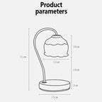 Silas Glass Candle Warmer Lamp-Welvere