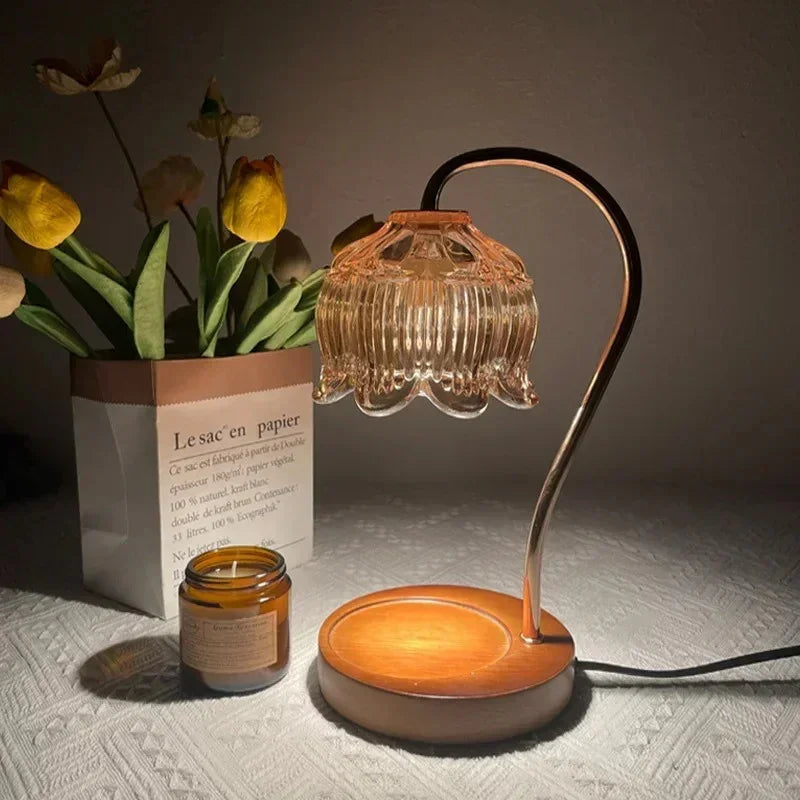 Silas Glass Candle Warmer Lamp-Welvere