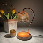 Silas Glass Candle Warmer Lamp-Welvere