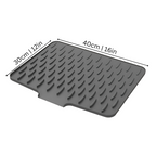Silicone Dish Drying Mat, Rollable and Heat-Resistant