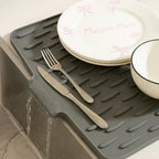 Silicone Dish Drying Mat, Rollable and Heat-Resistant