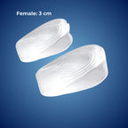 Silicone Gel Heel Lifting Inserts, Adjustable 1–3 cm