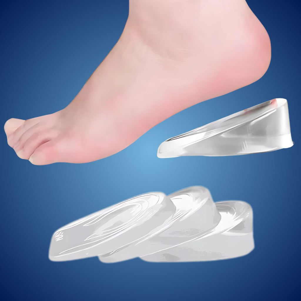 Silicone Gel Heel Lifting Inserts, Adjustable 1–3 cm