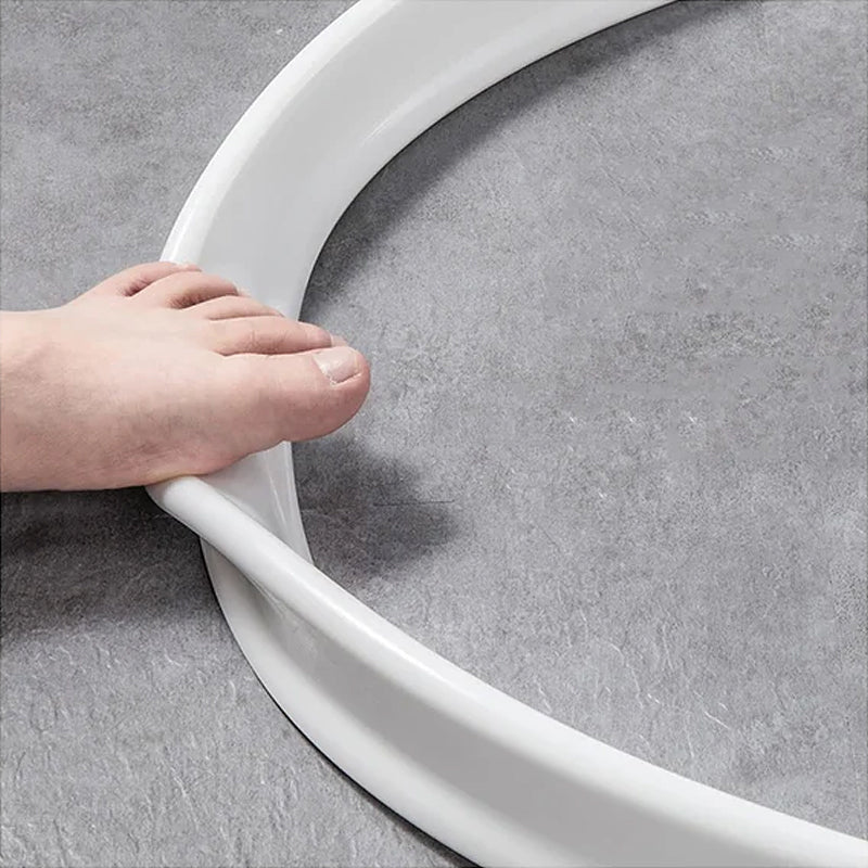 Silicone Water Retaining Strip for Bathroom or Kitchen - White, 1 m or 2 m
