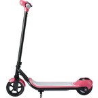 Pink kids' electric scooter with LED deck lights
