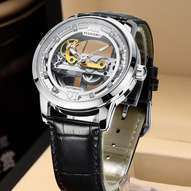 Skeleton Tourbillon Ultra-Thin Automatic Mechanical Watch
