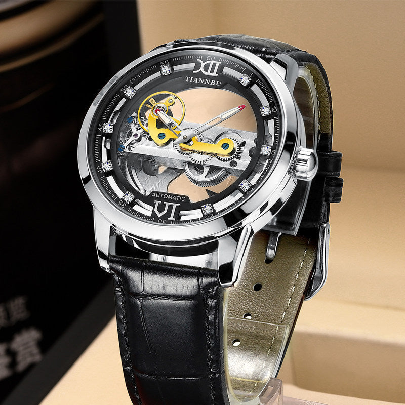 Skeleton Tourbillon Ultra-Thin Automatic Mechanical Watch